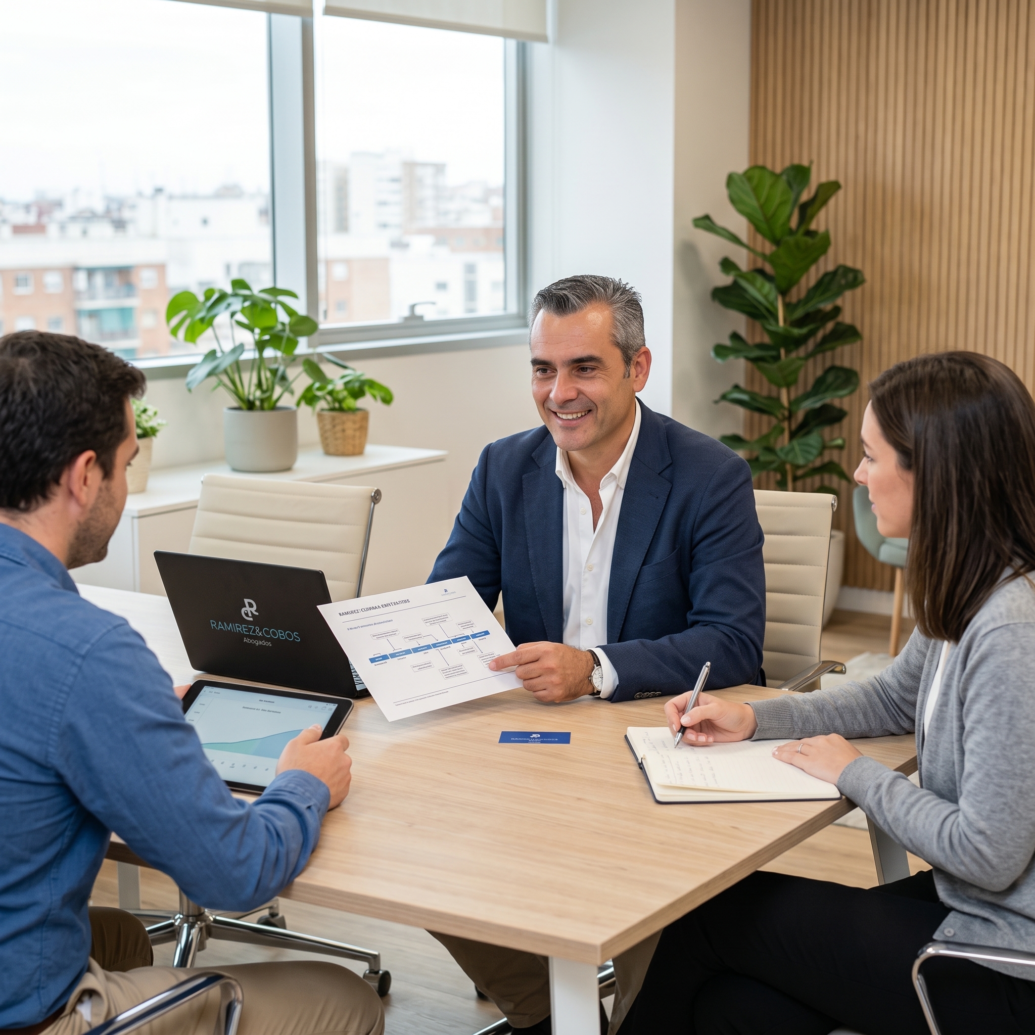 José Manuel Ramírez en sesión de consultoría técnica explicando la hoja de ruta de certificación a clientes